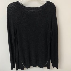 Apt 9 black sweater with silver